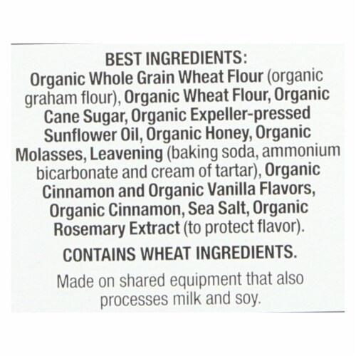 Annie's™ Homegrown Organic Cinnamon Graham Crackers - Case of 12 - 14.4 oz. Perspective: back