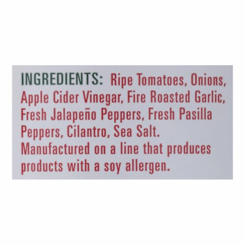 Green Mountain Gringo Medium Salsa - Garlic - Case of 12 - 16 oz. Perspective: back