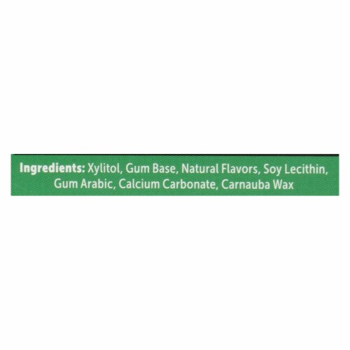 Epic Dental - Xylitol Gum - Spearmint - Case of 12 - 12 Pack Perspective: back