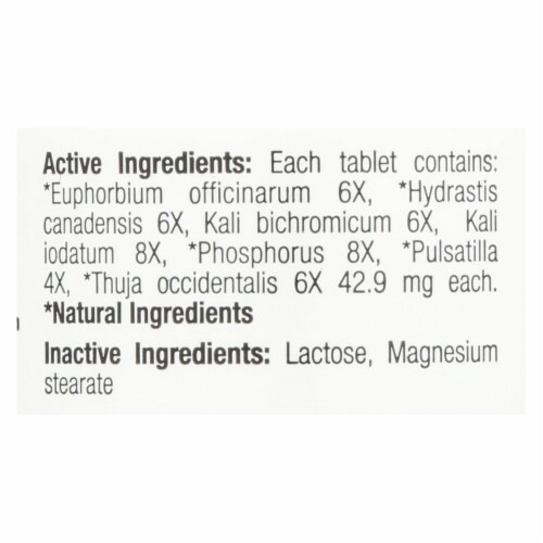 BHI - Sinus Relief - 100 Tablets Perspective: back