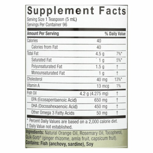 Nature's Answer - Liquid Omega-3 Fish Oil - 16 fl oz., 1 Pack/16 Ounce