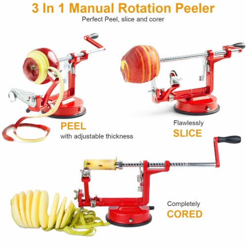 3In 1 Apple Peeler Manual Rotation Potato Fruit Core Slicer