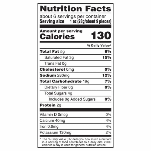 COMBOS Cheddar Cheese Pretzel Baked Stuffed Snacks Perspective: back