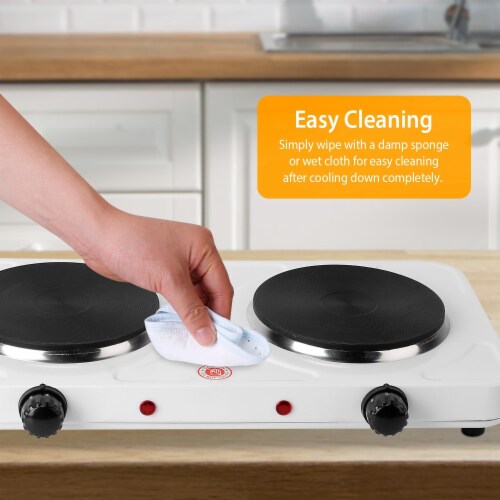 White 2000W Portable Electric Burner Dual Countertop Stove 1 Set Pick n Save