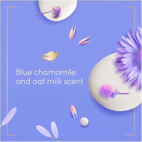 Anti-Stress Moisturizing Liquid Body Wash Blue Chamomile and Oat Milk; 22 oz Perspective: back