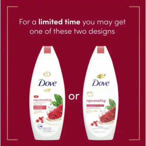 Rejuvenating Body Wash Pomegranate and Hibiscus Perspective: back