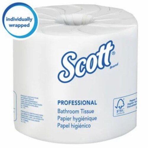 Essential 100% Recycled Fiber JRT Bathroom Tissue Perspective: back