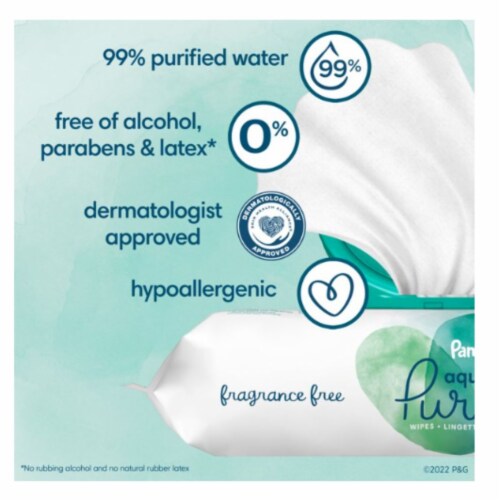 Aqua Pure Sensitive Baby Wipes Perspective: back