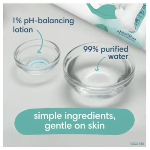 Aqua Pure Sensitive Baby Wipes Perspective: back