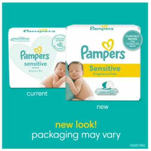 Baby Wipes Sensitive Perfume Free Perspective: back
