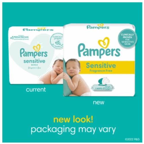 Baby Wipes Sensitive Perfume Free Perspective: back