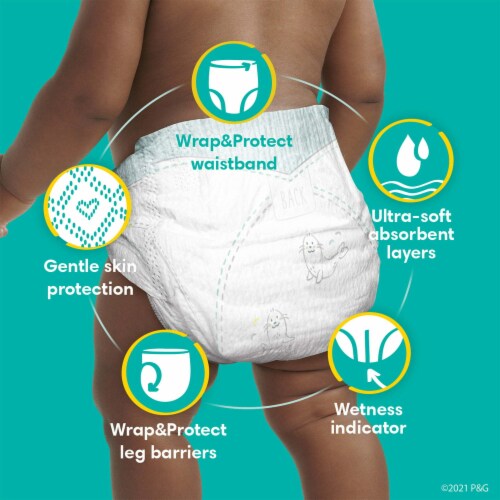 Pampers swaddlers soft sales and absorbent diapers