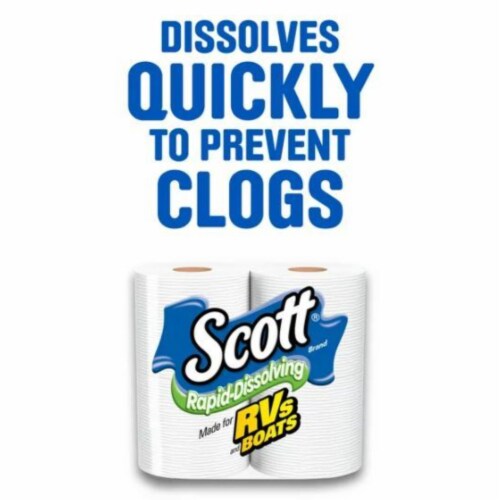 Rapid-Dissolving Toilet Paper Perspective: back
