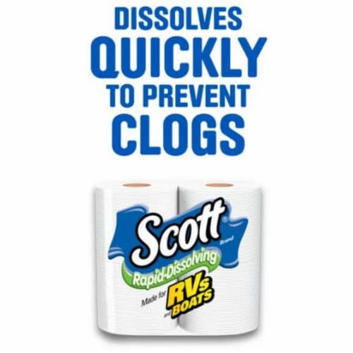 Rapid-Dissolving Toilet Paper Perspective: back