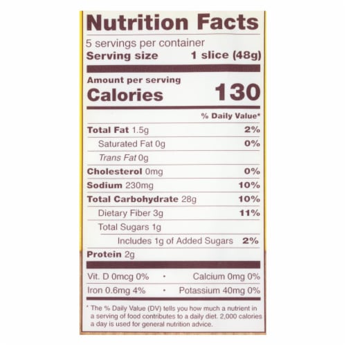 Schar Bread - Deli Style - Case of 5 - 8.5 oz Perspective: back
