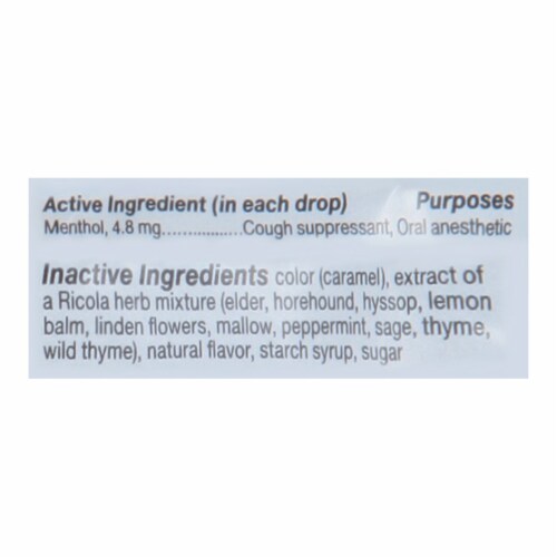 Ricola - Cough Drop Original Herb - Case of 8-21 CT Perspective: back