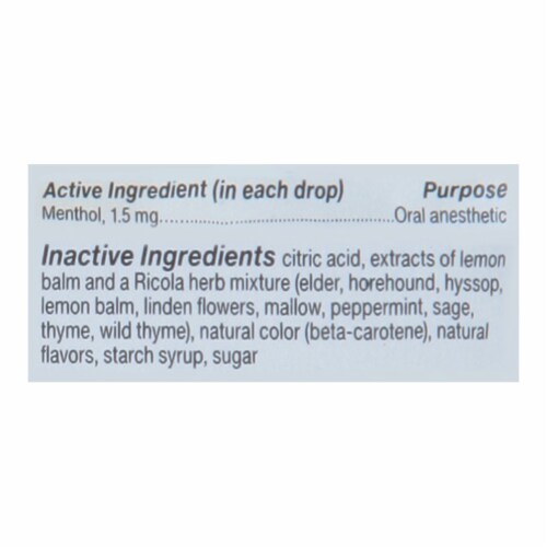 Ricola - Cough Drop Lemon Mint - Case of 8-24 CT Perspective: back