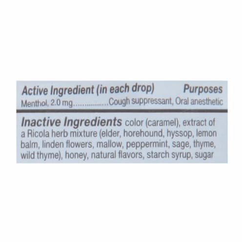 Ricola - Cough Drop Honey Herb - Case of 8-24 CT Perspective: back
