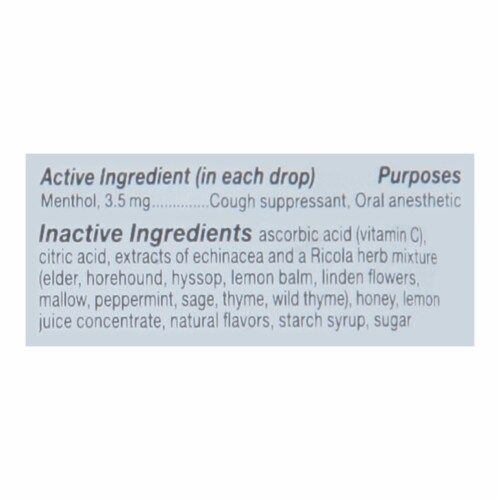 Ricola - Cough Drop Ech Honey Lemon - Case of 8-19 CT Perspective: back