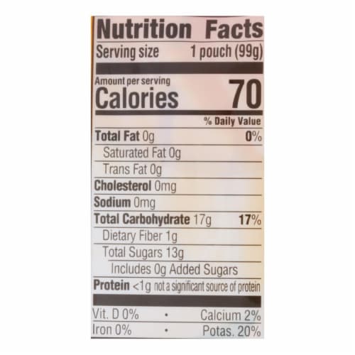 Happy Baby Clearly Crafted Mango - Case of 16 - 3.5 oz. Perspective: back