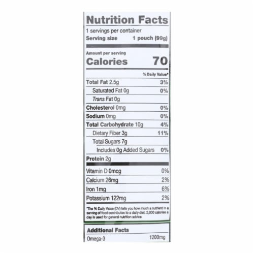 Mamma Chia Squeeze Vitality Snack - Green Magic - Case of 16 - 3.5 oz. Perspective: back