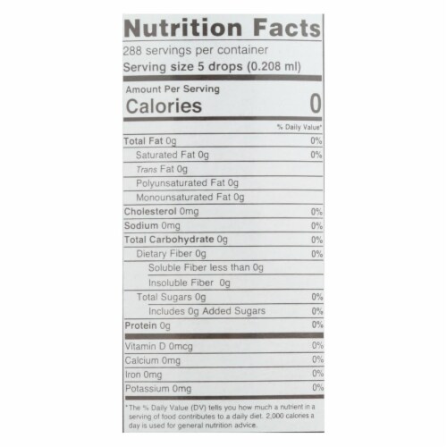Sweet Leaf Liquid Stevia Cinnamon - 2 fl oz Perspective: back