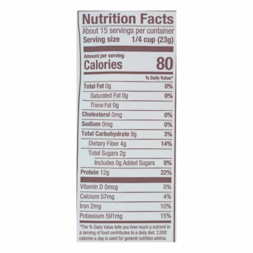 Bob's Red Mill - Texturized Vegetable Protein Gluten/free - Case of 4-12 OZ Perspective: back