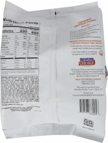 Tastee Choice® Shrimp Scampi Frozen Skillet Meal Perspective: back