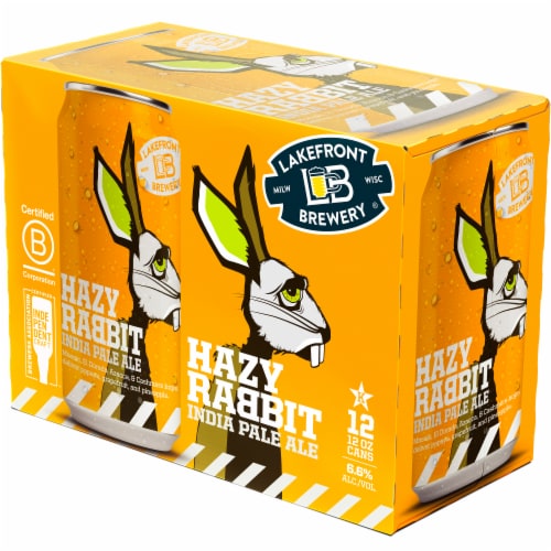Lakefront Brewery Hazy Rabbit IPA Perspective: back