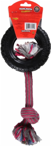 Tirebiter Medium Rope Dog Toy Perspective: back