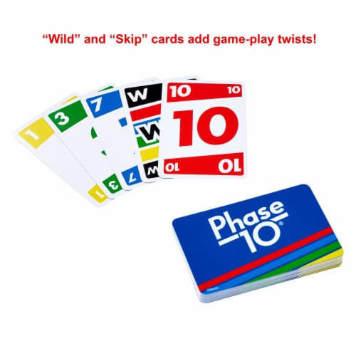 Mattel® Phase 10® Card Game Perspective: back