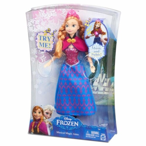 Disney Frozen Musical Magic Anna Doll Princess Music Lights Mattel 11 Inch 1 unit Smith s Food and Drug