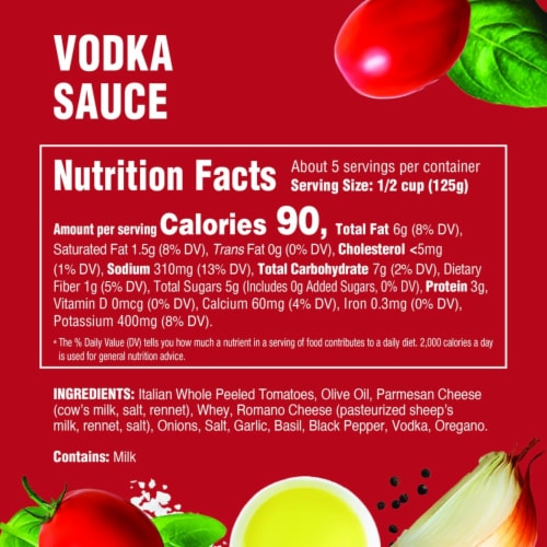 Rao's Homemade® Vodka Sauce Perspective: back