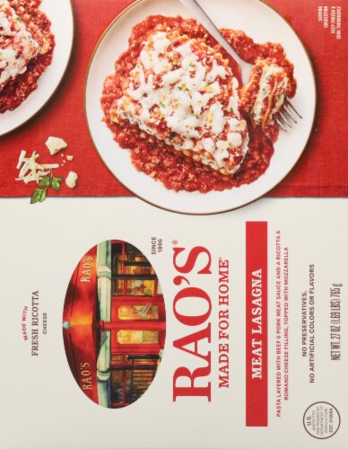 Rao's® Made For Home Meat Lasagna Frozen Meal Perspective: back