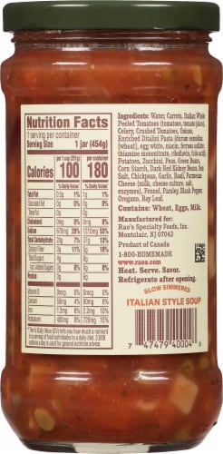 Rao's® Vegetable Minestrone Soup Perspective: back