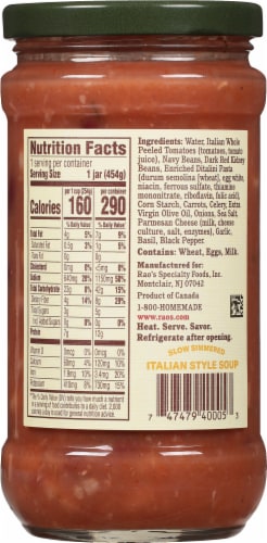Rao's® Pasta and Fagioli Soup Perspective: back