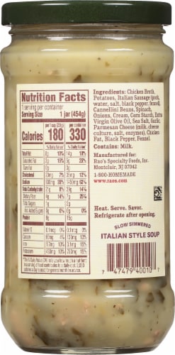 Rao's® Made for Home Sausage & Potato Soup Perspective: back