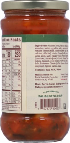 Rao's® Tortellini & Vegetable Slow Simmered Soup Perspective: back