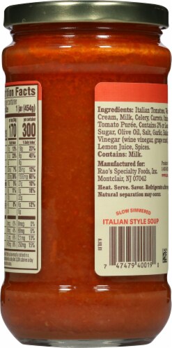 Rao's® Creamy Tomato Soup Perspective: back
