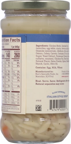 Rao's® Chicken and Orzo Soup Perspective: back