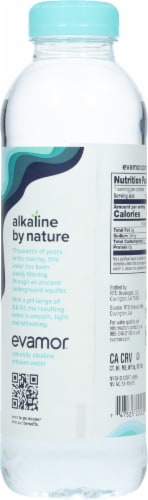 Evamor® Natural Artesian Bottled Water Perspective: back