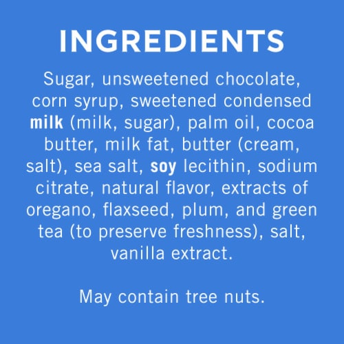 Ghirardelli® Dark Chocolate Sea Salt Caramel Squares Candy Pouch Perspective: back
