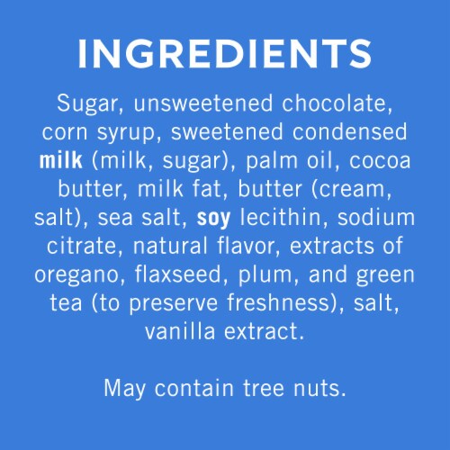 Ghirardelli® Dark Chocolate Sea Salt Caramel Squares Candy Pouch Perspective: back