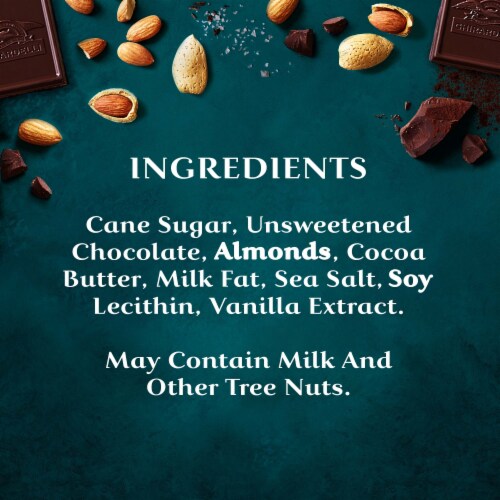 Ghirardelli® Sea Salt Almond Intense Dark Chocolate Squares Perspective: back