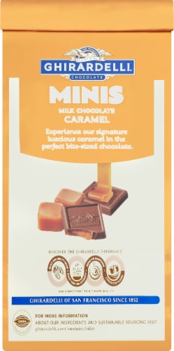Ghirardelli® Caramel Filled Milk Chocolate Minis Perspective: back