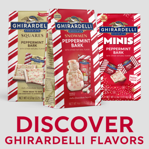 Ghirardelli® Peppermint Bark Snowmen Perspective: back
