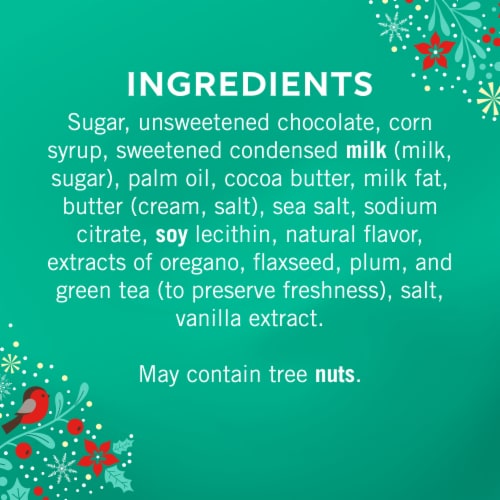 Ghirardelli® Holiday Dark Chocolate Sea Salt Caramel Snowmen Perspective: back