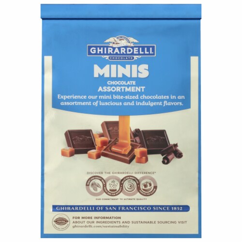 Ghiradelli® Minis Chocolate Assortment Perspective: back