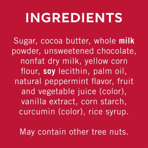 Ghirardelli® Holiday Peppermint Bark Squares Tree Gift Perspective: back
