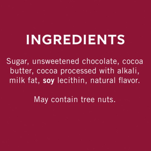 Ghirardelli® Dark Chocolate Duet Hearts Valentine Candy Perspective: back
